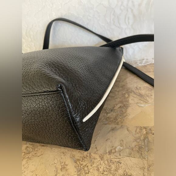 KATE SPADE black white edge hobo shoulder bag - Picture 8 of 9